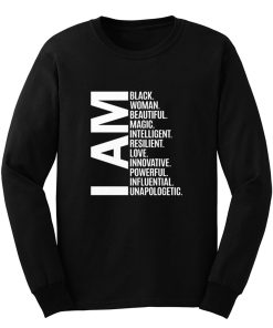 I Am Black Woman Black History Month Long Sleeve