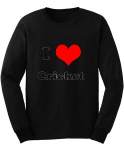 I Love Cricket Long Sleeve