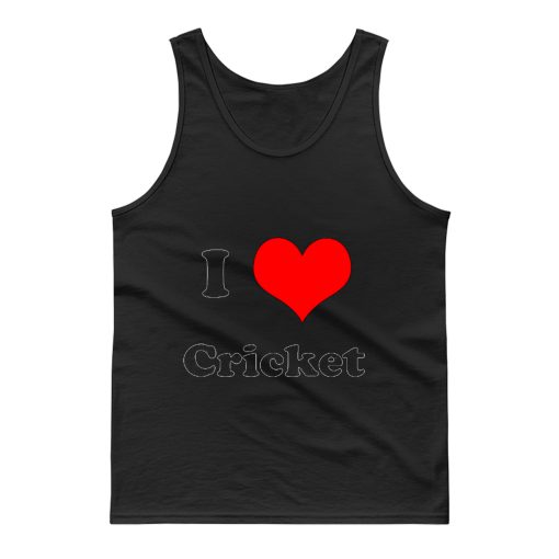 I Love Cricket Tank Top