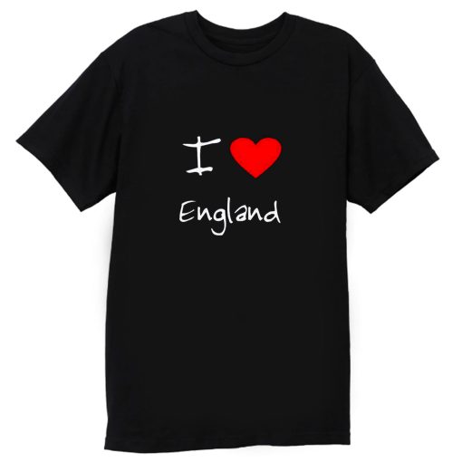 I Love Heart England T Shirt