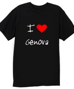 I Love Heart Genova T Shirt