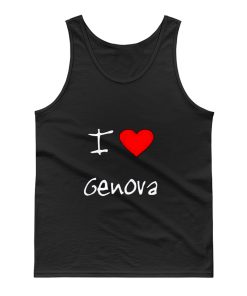 I Love Heart Genova Tank Top