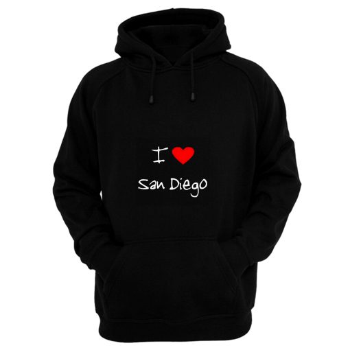 I Love Heart San Diego Hoodie