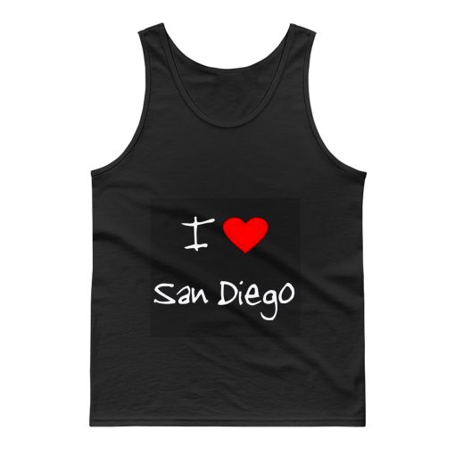 I Love Heart San Diego Tank Top