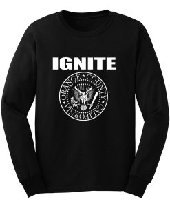 IGNITE PRESIDENT BLACK HARDCORE ORANGE COUNTY CALIFORNIA Long Sleeve