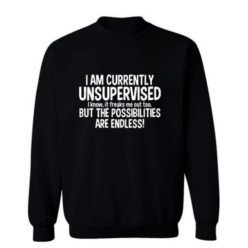 IM CURRENTLY UNSUPERVISED Sweatshirt