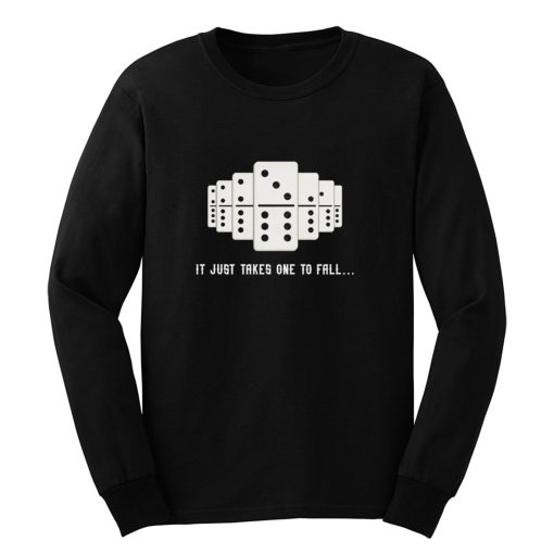 It Just Takes One To Fall Tiles Puzzler Game Long Sleeve