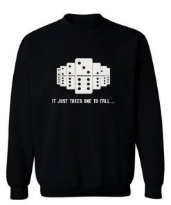 It Just Takes One To Fall Tiles Puzzler Game Sweatshirt