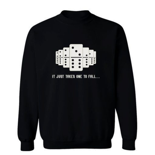 It Just Takes One To Fall Tiles Puzzler Game Sweatshirt