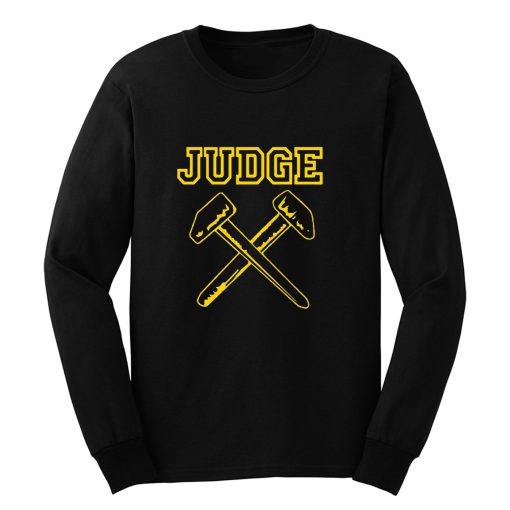 JUDGE HAMMERS BLACK HARDCORE NYC PUNK CROSSOVER THRASH Long Sleeve