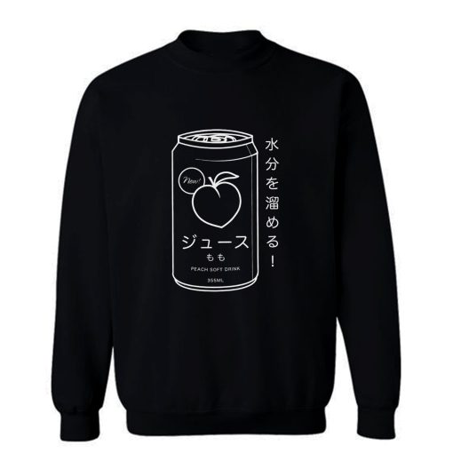 Japanese Peach Soft Drink Sweatshirt