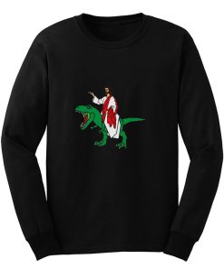 Jesus on Dinosaur Long Sleeve