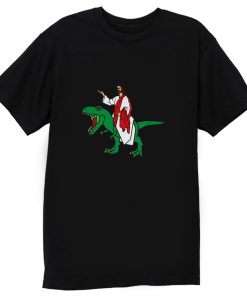 Jesus on Dinosaur T Shirt