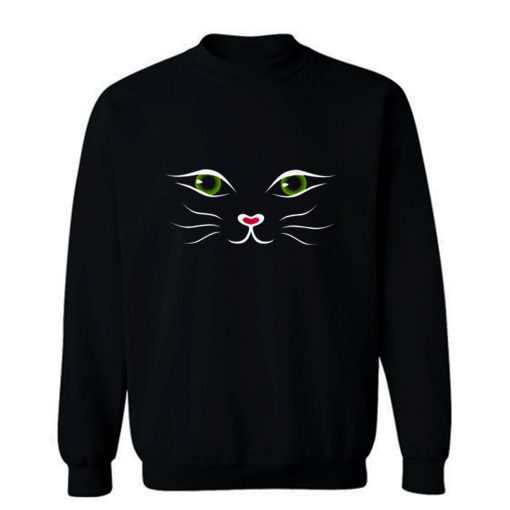 Kitty Face Cat Sweatshirt