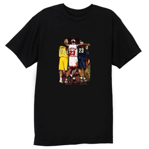 Kobe Bryant Michael Jordan Lebron James Basketball Fan T Shirt