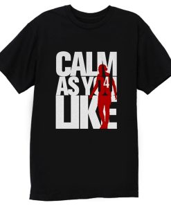 Liverpool FC Custom Calm As You Like White Red T Shirt