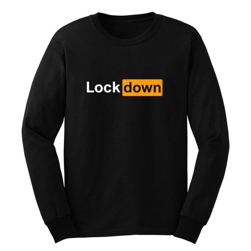 Lock Down Parody Porn Hub Social Distancing Fathers Day Top Long Sleeve