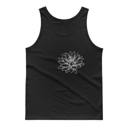 Lotus Flower Pocket Tank Top