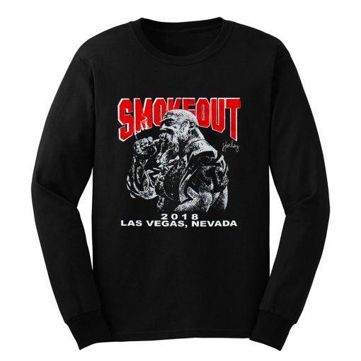 MOKEOUT 2018 BEARD SMOKING CIGAR MAN Long Sleeve