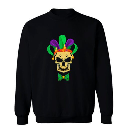 Mardi Gras Skull Party Carnival Festival Mask Sweatshirt