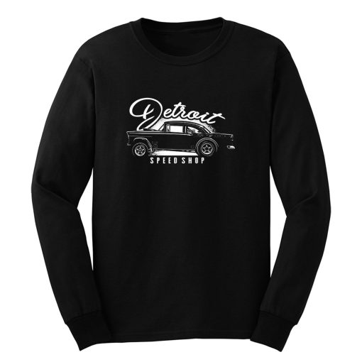 Mens Detroit Speed Shop Race Riot Long Sleeve