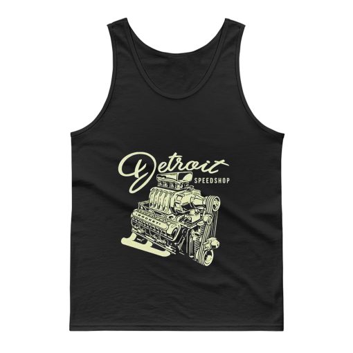 Mens Detroit Speed Shop Rocket Tank Top