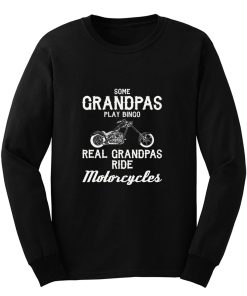 Motorcycles For Grandpa t Grandfather Long Sleeve