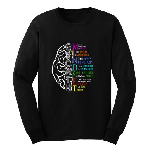 Music I Can Learn Grow Mindset Long Sleeve