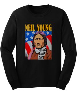 Neil Young Old Concert Tour Logo Music Legend Long Sleeve