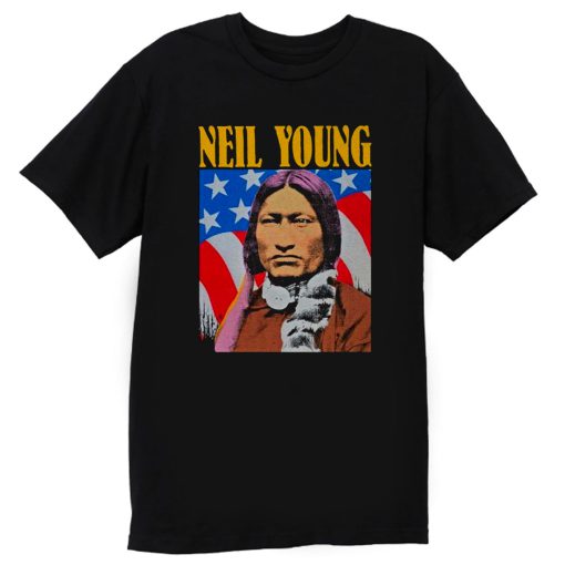 Neil Young Old Concert Tour Logo Music Legend T Shirt