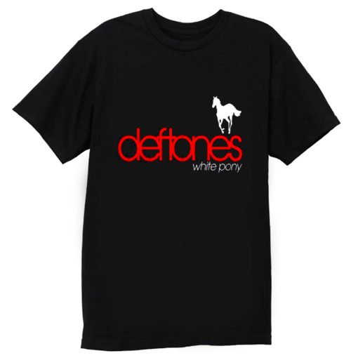 New Deftones White Pony Metal Band Legend Logo Mens Black T Shirt