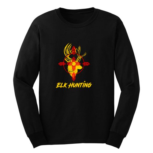 New Mexico State Flag Elk Hunting Long Sleeve