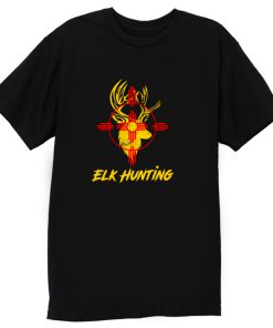 New Mexico State Flag Elk Hunting T Shirt