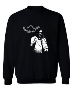 New Neil Young Tonights The Night Album Cover Mens Black Sweatshirt