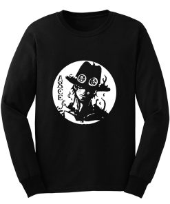 One Piece Portgas D Ace Luffy White Beard Pirates Anim Long Sleeve