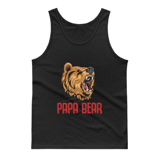 Papa Bear Honey BearGift For Dad Daddy Tank Top