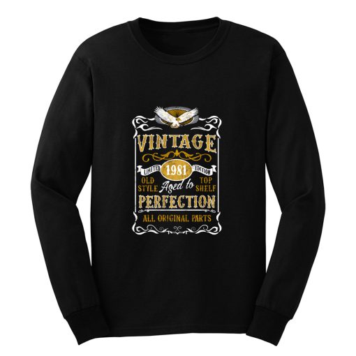 Personalised Made in 1981 Vintage Long Sleeve