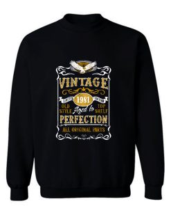 Personalised Made in 1981 Vintage Sweatshirt