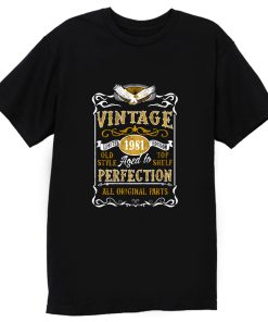 Personalised Made in 1981 Vintage T Shirt