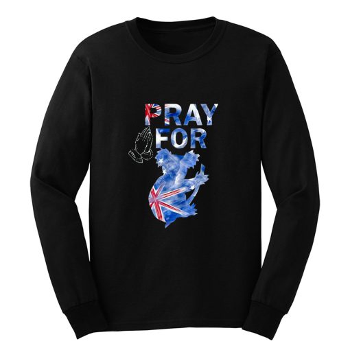 Pray For Australia Rain Save Koala Aminals Australian Adult Kids Top Long Sleeve