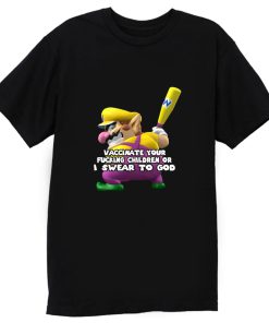 Pro Vaccination Mario Baseball T Shirt