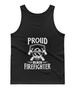 Proud Black Firefighter Tank Top