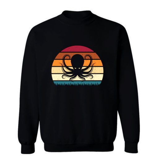 Retro Vintage Octopus Animal Lover Sweatshirt