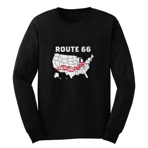 Route 66 Map Long Sleeve