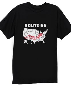 Route 66 Map T Shirt