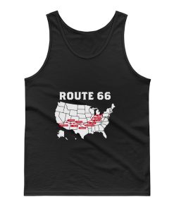 Route 66 Map Tank Top