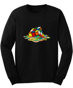 Rubicks Cube Melting Sheldon Coopers Long Sleeve