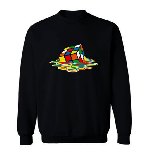 Rubicks Cube Melting Sheldon Coopers Sweatshirt