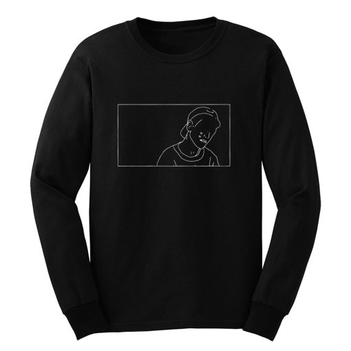 Sad Boy Line Art Long Sleeve