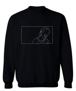 Sad Boy Line Art Sweatshirt